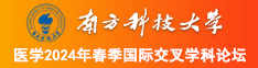 美女被艹免费视频南方科技大学医学2024年春季国际交叉学科论坛